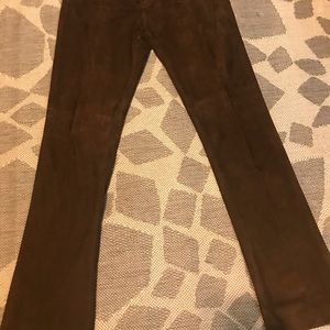 Ralph Lauren Goat Suede Chocolate Brown Pants 😍
